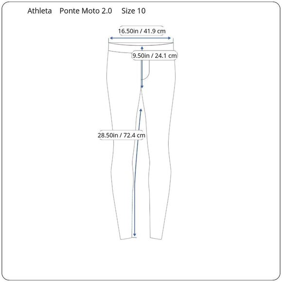 Athleta Ponte Moto 2.0 Legging Pants Zippers Skinny Ankle Mid Rise Women 10 Gray - Picture 4 of 16